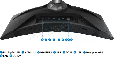 Photo de Ecran incurvé 32" Samsung Odyssey G6 G65B WQHD 240Hz (Noir)