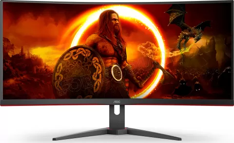 Photo de Ecran incurvé 34" AOC Agon CU34G2XE 4K Ultra HD 144Hz (Noir)