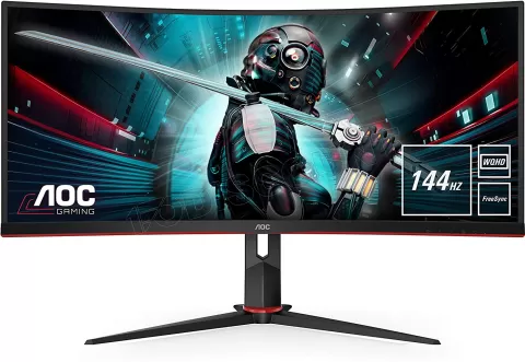 Photo de Ecran incurvé 34" AOC CU34G2X UWQHD (Noir) 144Hz