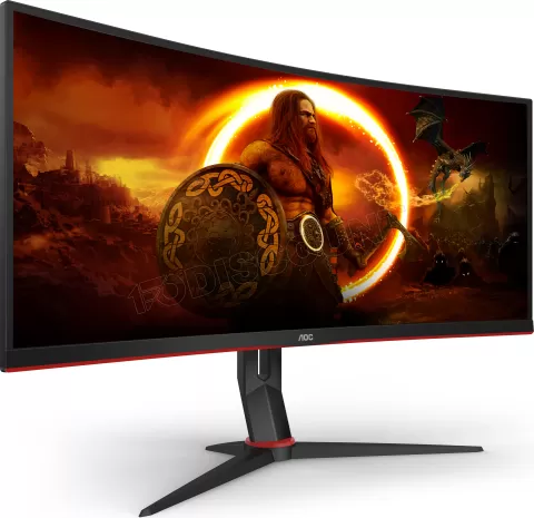 Photo de Ecran incurvé 34" AOC Gaming CU34G2X UWQHD (Noir) 144Hz