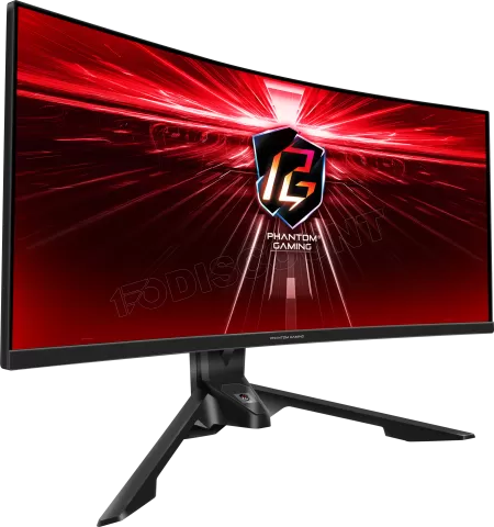 Photo de Ecran incurvé 34" ASRock Phantom Gaming PG34WQ15R3A UWQHD (Noir) 165Hz