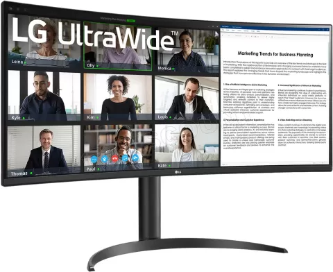 Photo de Ecran incurvé 34" LG UltraWide 34WR55QC-B UWQHD 100Hz (Noir)