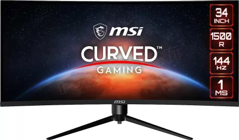 Photo de Ecran incurvé 34" MSI Optix MAG342CQR WQHD 144Hz (Noir)