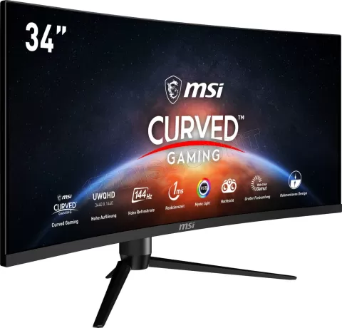 Photo de Ecran incurvé 34" MSI Optix MAG342CQR WQHD 144Hz (Noir)