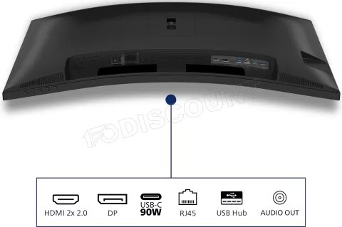 Photo de Ecran incurvé 34" Philips B-Line 34B2U3600C WQHD 120Hz (Noir)
