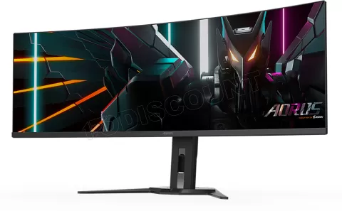 Photo de Ecran incurvé 49" Gigabyte Aorus CO49DQ OLED 5K Dual QHD 144Hz (Noir)
