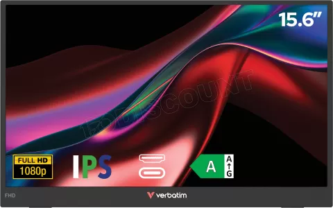 Photo de Ecran portable 15,6" Verbatim Light Full HD (Noir)
