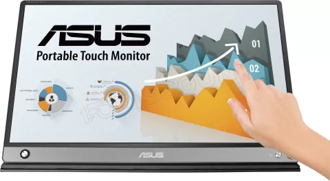 Photo de Ecran portable tactile 16" Asus ZenScreen Touch MB16AMT (Gris)