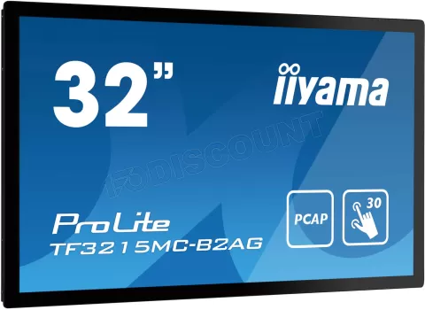 Photo de Ecran tactile 32" Iiyama ProLite TF3215MC-B2AG Full HD (Noir)