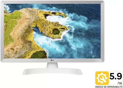 Photo de Ecran/TV 24" LG 24TQ510S HD Ready Smart TV (Blanc)