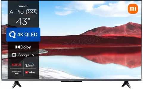Photo de Ecran/TV 43" Xiaomi A Pro 2025 4K Ultra HD (Noir)