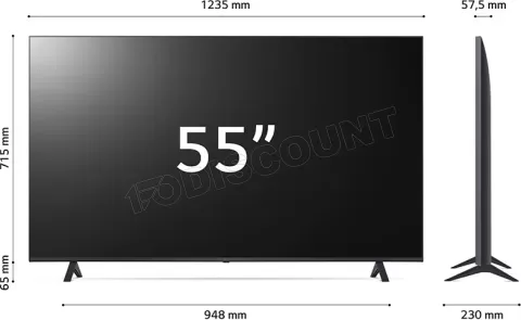 Photo de Ecran/TV 55" LG 55UR78003 4K Ultra HD (Noir)