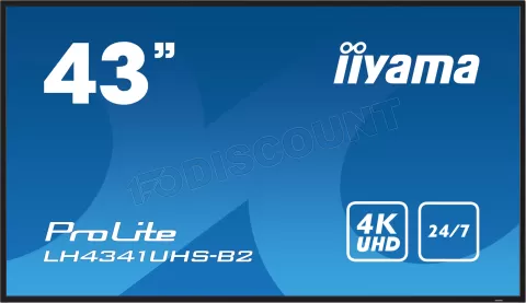 Photo de Ecran/TV Professionnel 43" Iiyama ProLite LH4341UHS-B2 4K Ultra HD (Noir)
