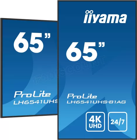 Photo de Ecran/TV Professionnel 65" Iiyama Prolite LH6541UHS-B1AG 4K Ultra HD (Noir)