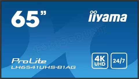 Photo de Ecran/TV Professionnel 65" Iiyama Prolite LH6541UHS-B1AG 4K Ultra HD (Noir)