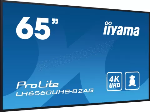 Photo de Ecran/TV Professionnel 65" Iiyama Prolite LH6560UHS-B2AG 4K Ultra HD (Noir)