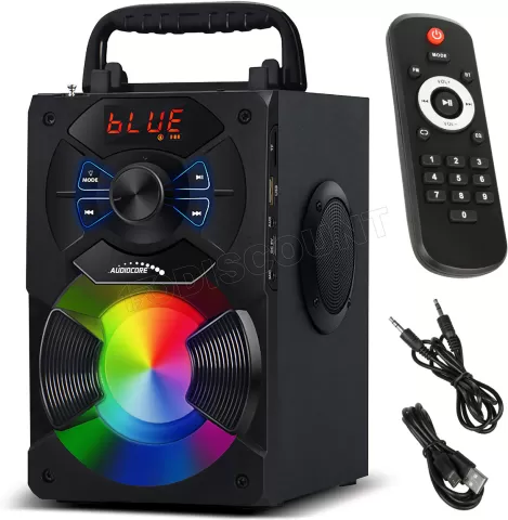 Photo de Enceinte nomade Bluetooth AudioCore AC730 RGB (Noir)