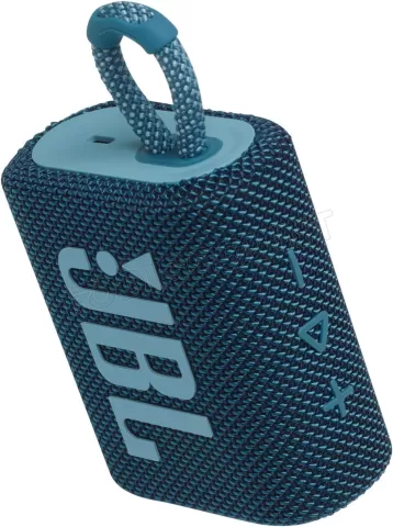 Photo de Enceinte nomade Bluetooth JBL Go 3 (Bleu)