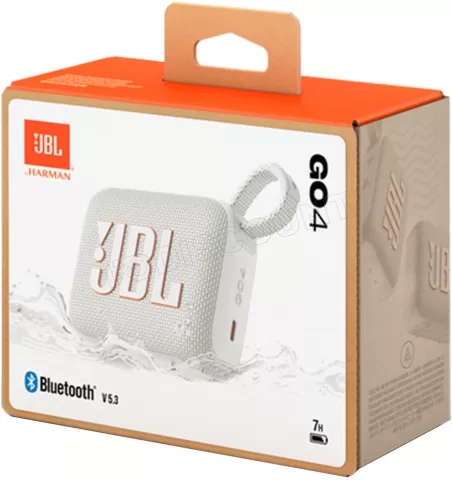 Photo de Enceinte nomade Bluetooth JBL Go 4 (Blanc)