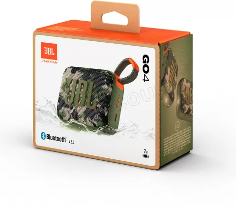 Photo de Enceinte nomade Bluetooth JBL Go 4 (Motif Camouflage)