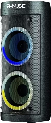 Photo de Enceinte nomade Bluetooth R-Music Booster Party LED (Noir)