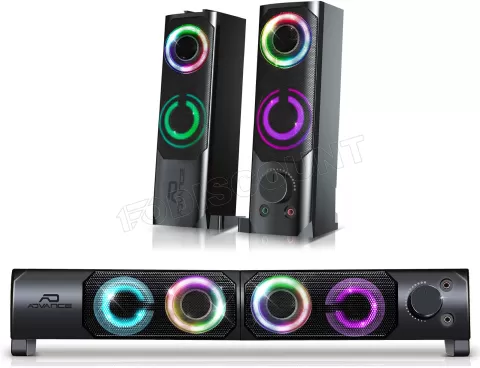 Photo de Enceintes 2en1 Advance SoundPhonic 2.0 RGB (Noir)