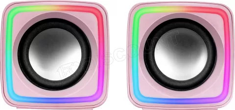 Photo de Enceintes Mars Gaming MSCube RGB (Rose)