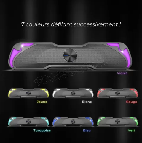 Photo de Enceintes sans fil Advance SoundPhonic RGB (Noir)