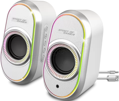 Photo de Enceintes Spirit of Gamer Fanatic 500 RGB (Blanc)