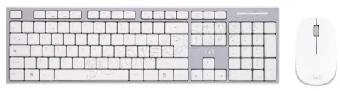 Photo de Ensemble Clavier - Souris sans fil T'nB Classy (Gris/Blanc)