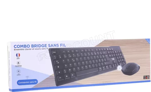 Photo de Ensemble Clavier - Souris sans fil T'nB Combo Bridge (Noir)