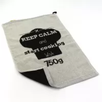 Photo de Essuie-mains 750g Keep Calm (Gris/Noir)