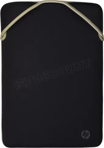 Photo de Étui de protection (Housse) réversible HP pour ordinateur portable 15,6" max (Noir/Or)