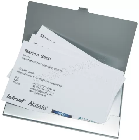 Photo de Etui en aluminium Alassio 0334 pour 10 cartes de visite (Argent)