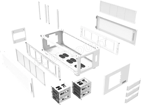 Photo de Extension de Boitier Thermaltake AX100 pour AX700 (Blanc)