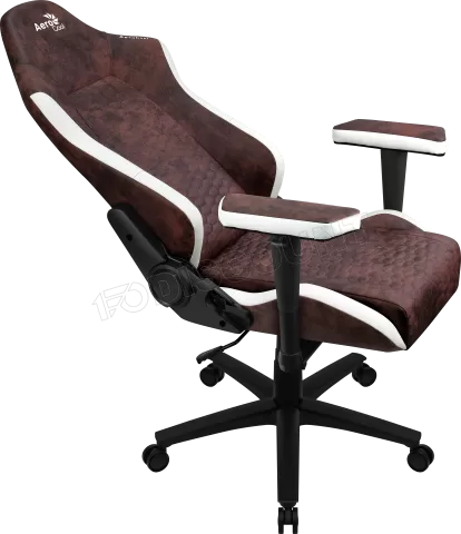 Photo de Fauteuil Aerocool Crown AeroSuede (Marron/Blanc)