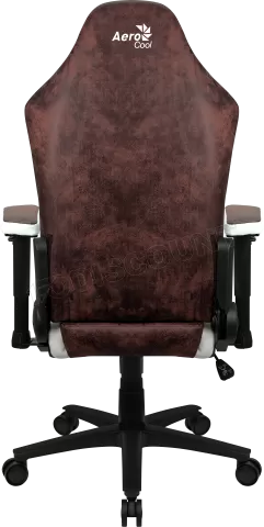 Photo de Fauteuil Aerocool Crown AeroSuede (Marron/Blanc)