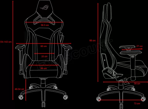 Photo de Fauteuil  Asus SL300C Rog Chariot Core (Noir)