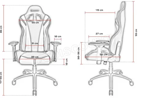 Photo de Fauteuil Azgenon Z300 (Noir)