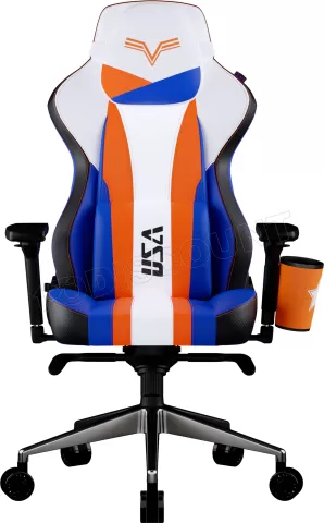 Photo de Fauteuil Cooler Master Caliber X2 Street Fighter 6 Luke (Blanc/Bleu/Orange)