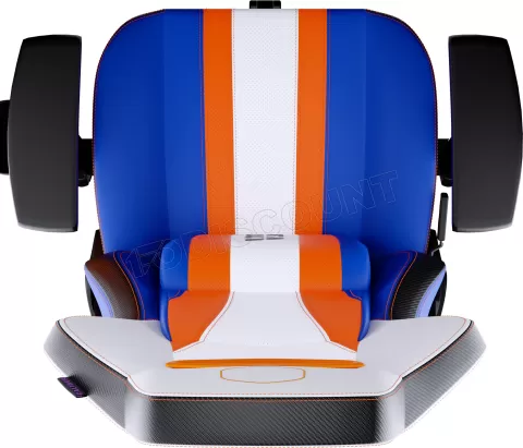 Photo de Fauteuil Cooler Master Caliber X2 Street Fighter 6 Luke (Blanc/Bleu/Orange)