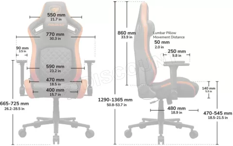 Photo de Fauteuil Cougar Defensor (Gris)