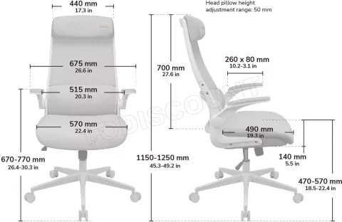 Photo de Fauteuil Cougar Stryder (Gris)