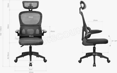 Photo de Fauteuil ergonomique Mars Gaming MGC-Ergo Pro (Noir)