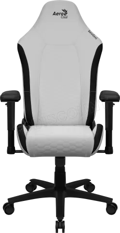 Photo de Fauteuil Gamer Aerocool Crown Leatherette (Blanc)