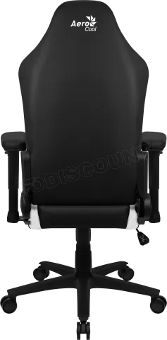 Photo de Fauteuil Gamer Aerocool Crown Leatherette (Noir/Blanc)