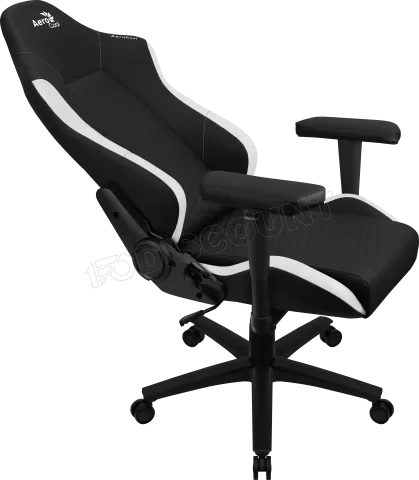 Photo de Fauteuil Gamer Aerocool Crown Leatherette (Noir/Blanc)