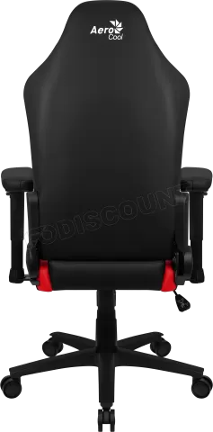 Photo de Fauteuil Gamer Aerocool Crown Leatherette (Noir/Rouge)