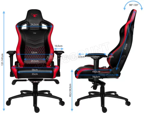 Photo de Fauteuil Gamer Noblechairs Epic Mousesports edition (Noir/Rouge)