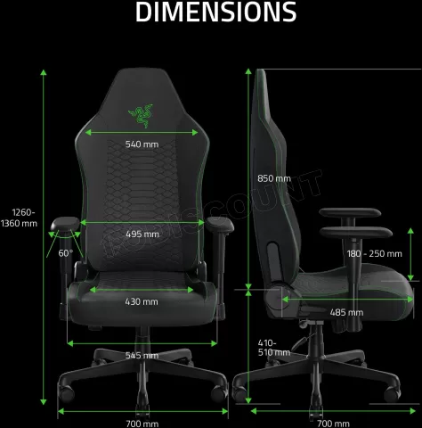 Photo de Fauteuil Gamer Razer Iskur V2 X (Noir)